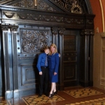 2016 Frankie & his mother at state capitol