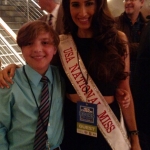 Frankie Flora with Miss USA National